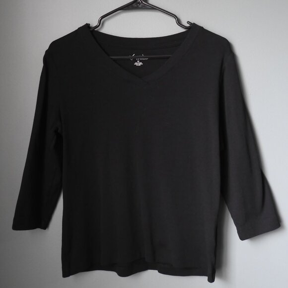 Bundle of 2 Kim Rogers Women's 3/4 Sleeve V-Neck Solid Top Size Medium - Picture 6 of 8